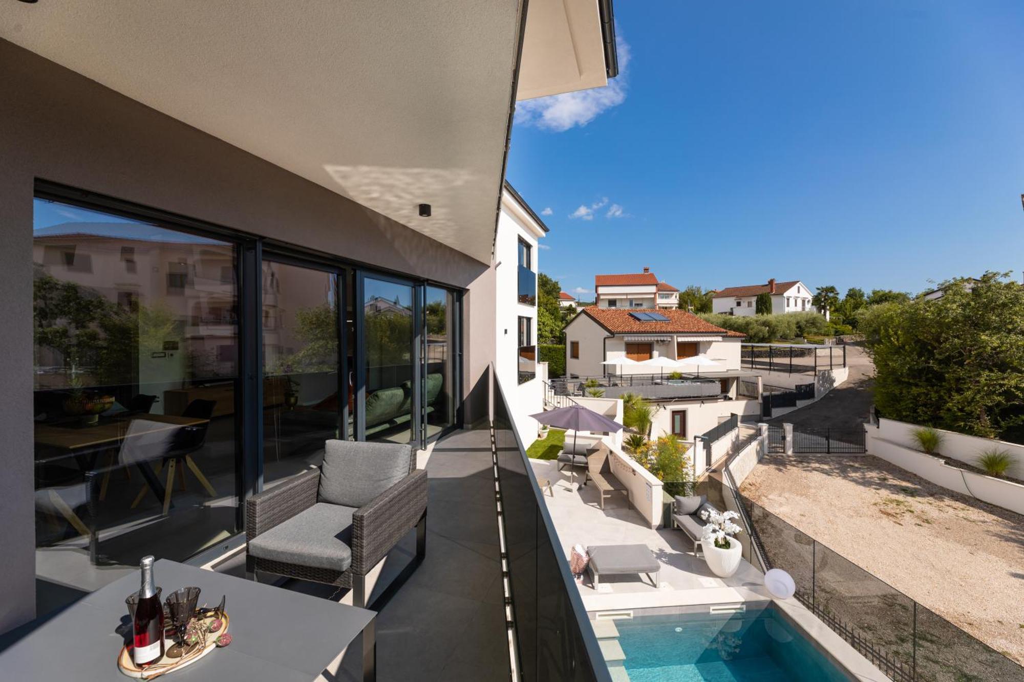 Villa Aurea Apartments Malinska De Luxe Zewnętrze zdjęcie